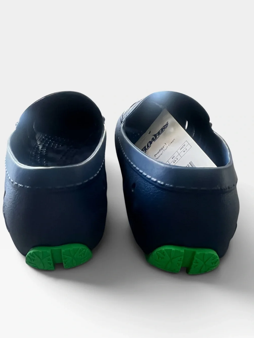NWT Floaters Prodigy-1 Kids Water Shoes Loafers Navy Green J2